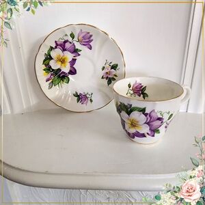 Stanley Tea Cup and Saucer Antique Teacups, Bone China Tea Cup